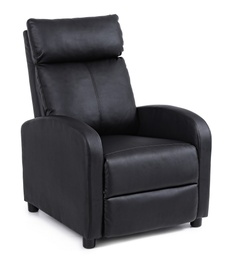 [SAM-B0735315] Poltrona reclinabile nero similpelle Desirè - Samnite