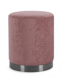 [SAM-B0748293] Pouf Ernestine Dark Rose - Samnite