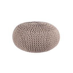 [SAM-B0720183] Pouf intrecciato tortora bizzotto cm 80 - Samnite