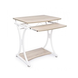 [SAM-B0710372] Scrivania per PC in acciaio Bianco VIOLET 70x55x h76 cm - Samnite