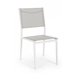 [SAM-B0662911] Sedia Hilde bianco Cloud da esterno cm 46 x 57 x 88 h - Samnite