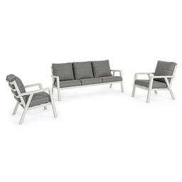 [SAM-B0663161] Set salotto 3 pz con cuscini Truman Lunar - Samnite