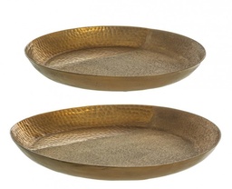 [SAM-B0184171] Set2 Piatto Decor Hammel Oro - Samnite