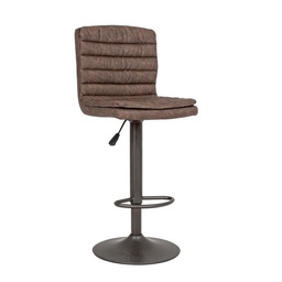 [SAM-B0733353] Sgabello bar vintage ecopelle marrone Connor cm 41 x 50 x 94,5 - Samnite