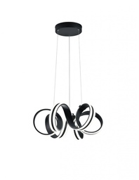 [SAM-TRIO325010132] Sospensione Led Dimmer Carrera Nastro Nero Trio Lighting - Samnite