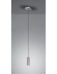 [SAM-TRIO312400107] Sospensione Singola Cilindro GU10 Marley Nichel Trio Lighting - Samnite