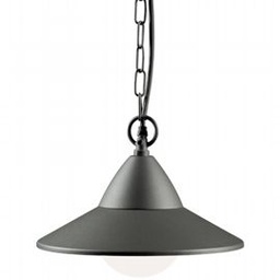 [SAM-SOV97783/16] Sospensione in alluminio e metallo, diffusore opalino, 20W, 2050 lumen grafite - Samnite