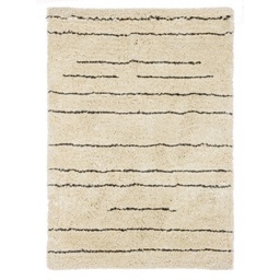 [SAM-B0608222] Tappeto Linee Avorio 140x200 in cotone - Samnite