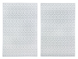 [SAM-B0607632] Tappeto Rombo Grig-Bia 120X180 - Samnite