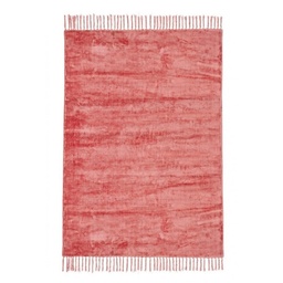 [SAM-B0608238] Tappeto in viscosa stile etnico Rosso Corallo BELIZE 140x200 cm - Samnite
