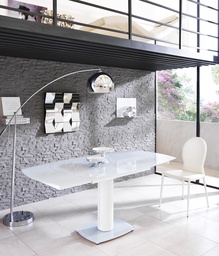 [SAM-OM/148/B] Tavolo Allungabile bianco 90 cm x 120-180 cm H. 76 cm - Samnite