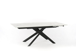 [SAM-OM/350/MB] Tavolo allungabile con top in marmo calacatta 170/270x90x76h cm - Samnite