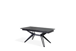 [SAM-OM/437/GV] Tavolo allungabile grigio vintage - nero opaco 90 cm x 160-240  cm cm H. 76 cm - Samnite